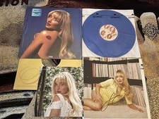 SABRINA CARPENTER Short n' Sweet RARE Blue Lapis Lazuli Vinyl SIGNED  picture