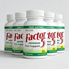 1-5pack Med Free Living Factor 5 Organic Joint & Muscle Support Complex 120 Caps picture