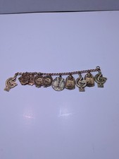 Vintage Dieges Clust Musical Education Award Medal Charm Bracelet picture