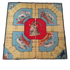 Antique 1923 Billy Whiskers Board Game Saalfield No. 280 Board Only Incomplete picture