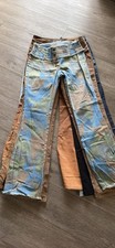 Andrew Mackenzie Camouflage and Corduroy Low-Rise Flare Pants picture