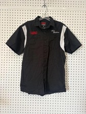 Scarface Reason Mens Black Button-Up Shirt With Embroidered Tony Montana Design  picture