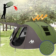 4-6 Person Instant Pop Up Camping Tent Automatic Outdoor Waterproof Double Layer picture