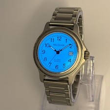 Men's WALTHAM EL Light Classic Quartz Watch, Steel Bracelet, 38mm, Date, Runs picture