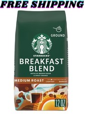 Starbucks Arabica Beans Breakfast Blend, Medium Roast Ground Coffee, 12 oz picture