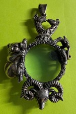 D'Molina Taxco Sterling Silver 3D ANIMAL Magnifying Glass Pendant picture