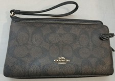 Vintage Coach Double Zip Wristlet picture
