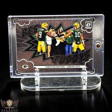 Jordan Love Christian Watson RARE DUAL CHROME INSERT CARD PANINI PACKERS MINT SP picture