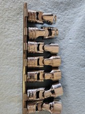 Snap-on 3/8 Drive Metric Universal Socket Set 7pc 10-19mm Swivel Used picture