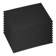 1500pcs 10 x 10 mm Self-Adhesive Acrylic Mirrors Mosaic Tiles Sticker, Black picture