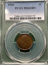 1916-P Lincoln Cent PCGS MS 62BN  picture