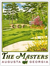 Official 2017 Masters Tournament Golf Poster 18