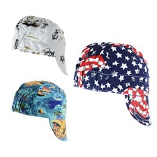 TRQWH 3 Pcs Flame Resistant Welding Cap 100% Cotton Mesh Inside for Men picture