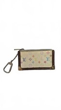 Louis Vuitton Multicolore Pochette Cles Key Pouch White Murakami Y2K Vintage picture