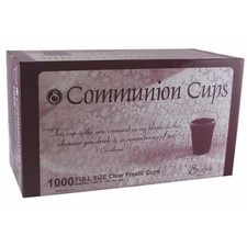 Clear Communion Cups, Disposable Plastic, 1000 Count picture