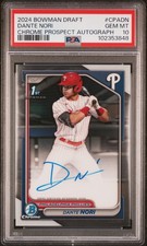 2024 Bowman Draft Dante Nori 1st Autograph PSA 10 picture