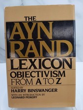 The Ayn Rand Lexicon by Rand, Ayn (1986) Hardcover by Rand, Ayn 1986 HCDJ. picture