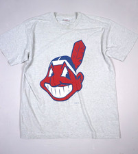 Vintage 90s Cleveland Indians T Shirt XL Mens Chief Wahoo Single Stitch MLB USA picture