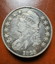 1828 Capped Bust Half Dollar 50C Silver Business Strike Philadelphia picture