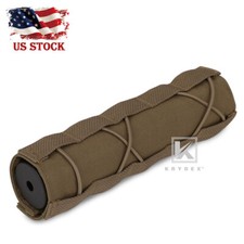KRYDEX 7 inch 18 cm Cover Sleeve Wrap for Suppressor Muffler for Airsoft Coyote picture