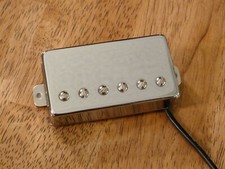 HIGH POWERED BRIDGE HUMBUCKER PICKUP ALNICO 2 POLISHED NICKEL 4 CONDUCTOR WIRE picture
