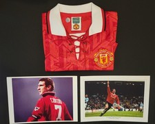 Eric Cantona Signed Official Replica Manchester United 1994 Shirt - Large picture