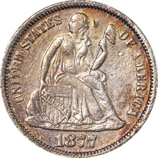 1877-P Seated Liberty Dime picture