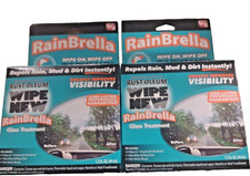 2 Pack Rust-Oleum Windshield Cloth Dirt Repell Wipe New RainBrella Rain NIB picture