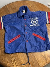 Vintage 1978 Vinyl Little League World Series Windbreaker Boy Medium picture