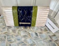Brahmin Ady Bifold Wallet In Multi Antiguo Genuine Leather New with Tags picture
