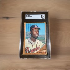1962 Topps #320 Hank Aaron SGC 3 VG Milwaukee/Atlanta Braves HOF picture