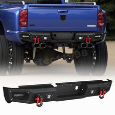 AAIWA For 2003-2009 Dodge Ram 2500 3500 Offroad Rear Bumper W/LED Lights&Sensor picture