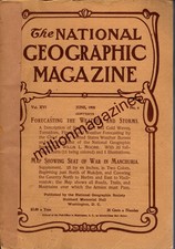 1905 National Geographic June Forcasting weather & storms;Manchuria war with Map picture