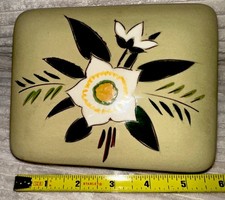 Vtg Stangl Pottery Starflower Cigarette Jewelry Trinket Decorative Box USA picture