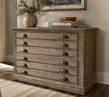Sligh Barton Creek Johnson File Chest – Driftwood Finish Luxury Office Cabinet picture