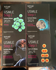 Kaplan USMLE Step 1 Lecture Notes 2021 4-Book Set Path/Immuno/Micro/Biochem picture