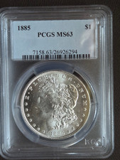 1885 P Morgan Dollar MS63 PCGS picture