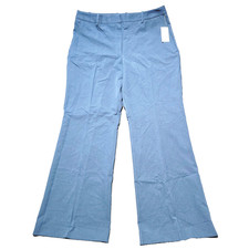 Worthington Trouser Pants Womens 16 Blue Curvy Straight Leg NWT picture