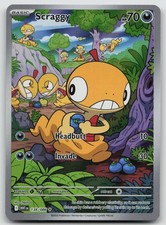 Scraggy 138/086 Holo Illustration Rare White Flare Pokemon Near Mint picture