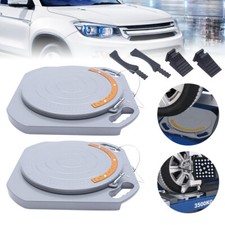 NEW 2x Wheel Car Truck Front End Wheel Alignment Turntable Turn Plates Tool Kit picture
