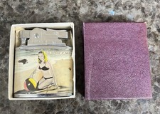Nice Vintage  Panama Canal PIN UP BURLESQUE BIKINI  1950s Lighter W/its Box picture