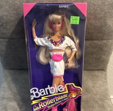 1991 Rollerblade Skates Flicker ‘n Flash BARBIE Mattel Barbie Doll 2214 (NEW) picture