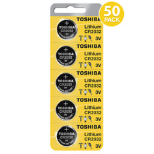 50 x New Original Toshiba CR2032 CR 2032 3V LITHIUM BATTERY BR2032 DL2032-EX2030 picture