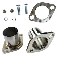 All Out Fab 2.5 inch Exhaust Flange Repair Pipe Kit 2 Bolts & Gasket hardware picture