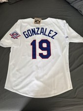 Juan Gonzalez 1993 Texas Rangers Cooperstown Men's Authentic White Jersey Large picture