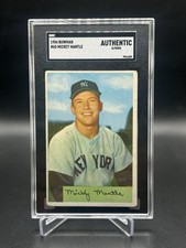 1954 Bowman #65 MICKEY MANTLE AUTHENTIC SGC  picture