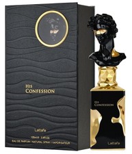 Lattafa His Confession - Amber, Amber Wood, Spicy, EDP Liquid Spray, 3.4oz Men picture
