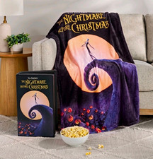 Disney Nightmare Before VHS Clamshell Boxed Throw Blanket – Nostalgic Collector picture
