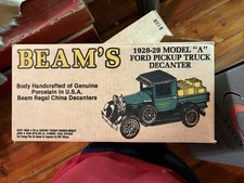 Beam’s Antique 1928-29 MODEL A' FORD PICKUP TRUCK DECANTER WITH ORIGINAL BOX picture