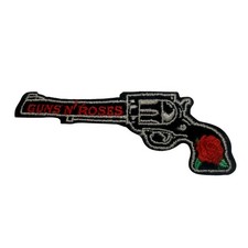 Vintage Guns N Roses Revolver Rose Embroidered Patch Rock Band Iron On -BG picture